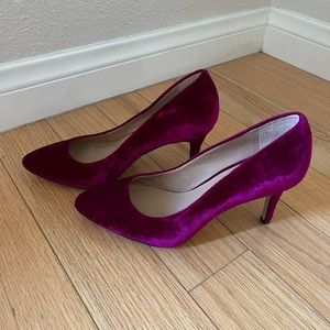 NWT purple suede pumps